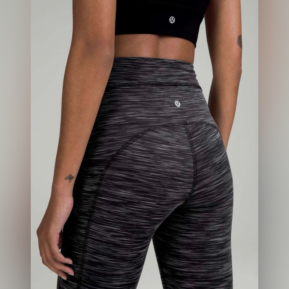 lululemon athletica High-Rise Black Space-Dye Women’s Leggings size 4